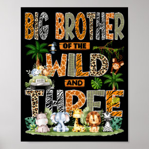 Großer Bruder der Wildnis & drei 3. Geburtstag S Poster