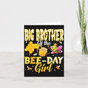 Großer Bruder des Bienen-Tages Mädchen Geburtstag Karte