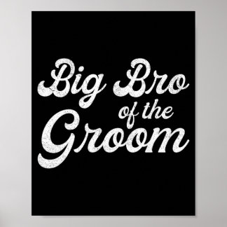 Großer Bruder des Bräutigams Shirts für Männer Jun Poster