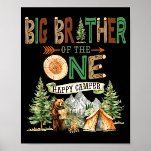 Großer Bruder des einen glücklichen Camper 1. Gebu Poster