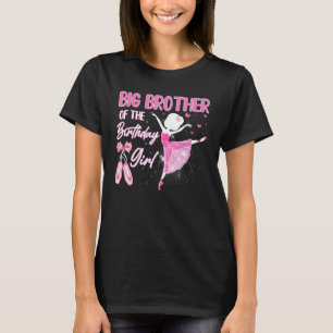 Großer Bruder des Geburtstags Girl Ballerina Balle T-Shirt