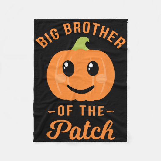 Großer Bruder des Patches - KürbisfamilienHallowee Fleecedecke (Vorderseite)