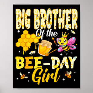 Großer Bruder des Tages des Bienentages Mädchen Ge Poster