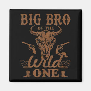 Großer Bruder des wilden Cowboy-Western-Rodeo-Part Magnet