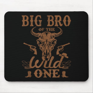 Großer Bruder des wilden Cowboy-Western-Rodeo-Part Mousepad