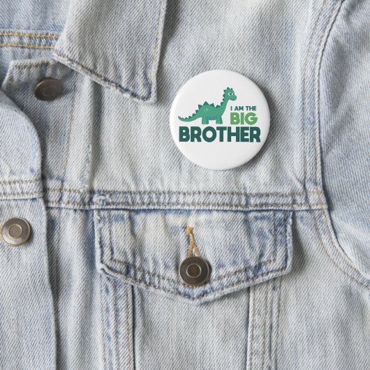 Großer Bruder Dinosaurier Button (Beispiel)