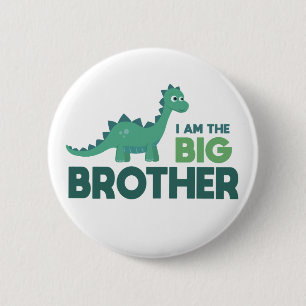Großer Bruder Dinosaurier Button