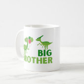 Großer Bruder Dinosaurier Kaffeetasse (Vorderseite Links)