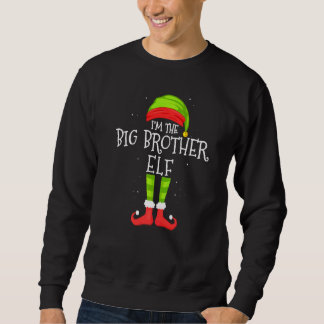 Großer Bruder Elf Passende Familien Gruppen Weihna Sweatshirt
