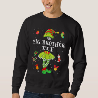 Großer Bruder Elf Weihnachten Familie Matching Süß Sweatshirt