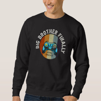 Großer Bruder endlich Big Bro Gamer befördert Sohn Sweatshirt