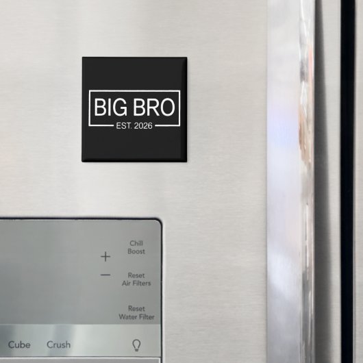 Großer Bruder Est. 2026 Neues Big Brother Schwange Magnet (In Situ (Kühlschrank))