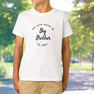 Großer Bruder Est Ankündigung eines neuen Geschwis T-Shirt