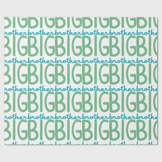 Großer Bruder Geschenkpapier (Flach)