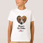 Großer Bruder Hund personalisiert Foto T - Shirt (Vorderseite)