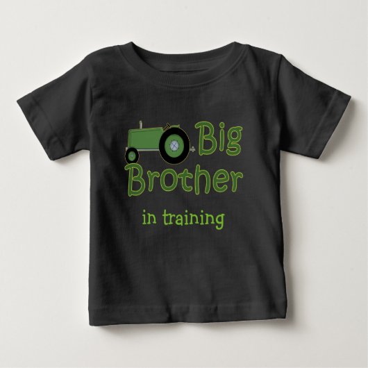 Großer Bruder in der Ausbildung eines grünen Lands Baby T-shirt (Vorderseite)