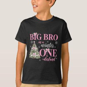 Großer Bruder in einem Winter-Onederland-Geburtsta T-Shirt