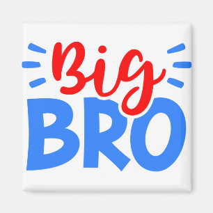 Großer Bruder in Rot und Blau Magnet