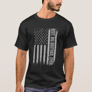 Großer Bruder je Amerika Flag Geschenk für Männer T-Shirt