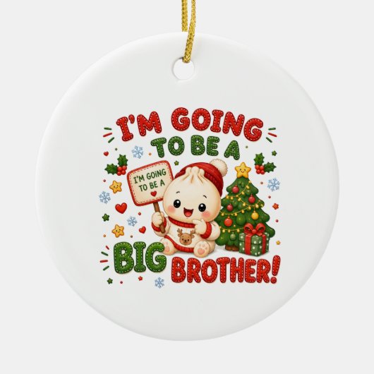 Großer Bruder Keramik Ornament (Vorne)
