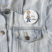 Großer Bruder mit Baby-Schwester-T-Shirts und Button (Beispiel)
