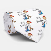 Großer Bruder mit kleiner Bruder-T-Shirts und Krawatte (Gerollt)