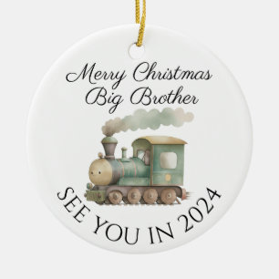 Großer Bruder neue Babyschwangerschaft Ankündigung Keramik Ornament