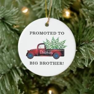 Großer Bruder neuer Baby Schwangerschaftsankündi Keramik Ornament