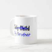 Großer Bruder (nicht mehr Einzelkind) Kaffeetasse (Vorderseite Links)