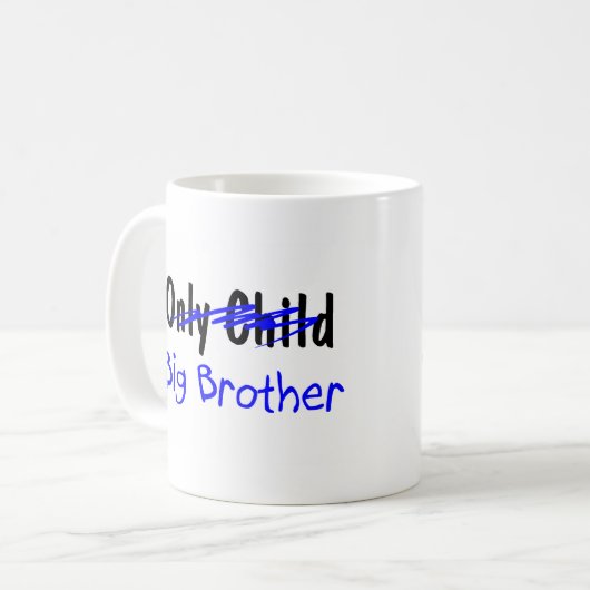 Großer Bruder (nicht mehr Einzelkind) Kaffeetasse (Vorderseite Links)