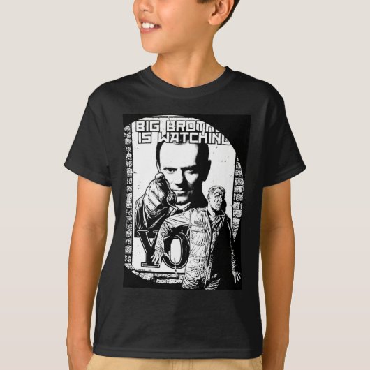 Großer Bruder passt auf T-Shirt (Vorderseite)