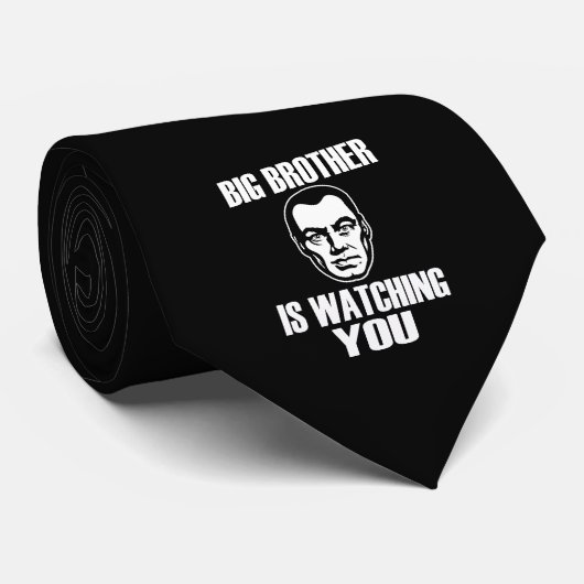 Großer Bruder passt Sie auf Krawatte (Gerollt)