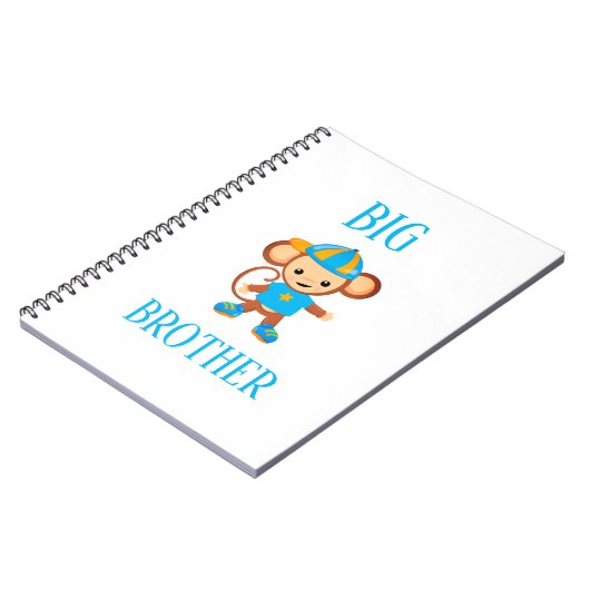 Großer Bruder Personalisierter Affentext Notizblock (Linke Seite)