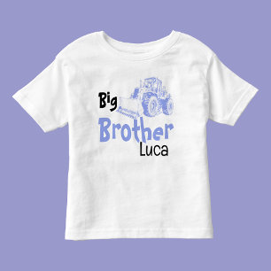 Großer Bruder Planierraupe Benutzerdefinierter Nam Kleinkind T-shirt