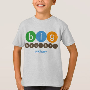 Großer Bruder punktiert personalisierten T - Shir T-Shirt
