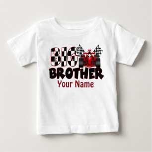 Großer Bruder-Rennen-Auto-personalisiertes T-Shirt