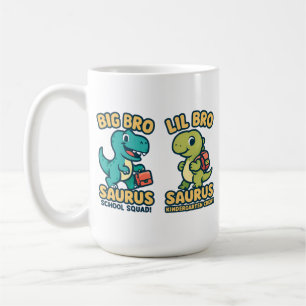 Großer Bruder- und Kleiner Bruder-Saurus-Back-to-S Kaffeetasse