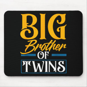 Großer Bruder von Zwillingen Neuer Bruder Geschwis Mousepad