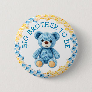 Großer Bruder werden Baby-Party für Jungen Button
