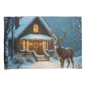 Großer Bucks Weihnachtsbesuch Kissenbezug (Vorderseite-Rechts)