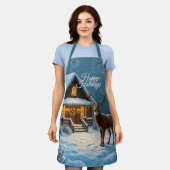 Großer Bucks Weihnachtsbesuch Schürze (Getragen)