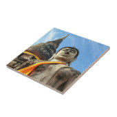 Grosser Buddha in Ayutthaya, Thailand Fliese (Seite)