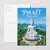 Großer Buddha Thailand Postkarte (Vorne/Hinten)