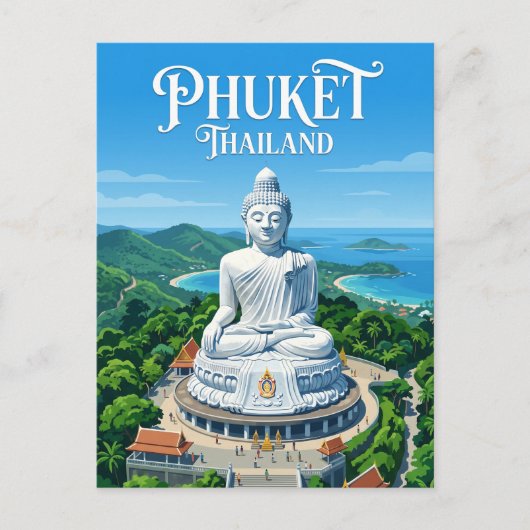 Großer Buddha Thailand Postkarte (Vorderseite)
