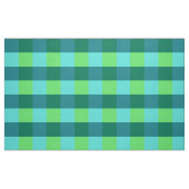 Großer Büffel-Karo, Aqua, aquamarin und Limones Stoff (Fat Quarter (45,7 x 55,9 cm))
