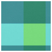 Großer Büffel-Karo, Aqua, aquamarin und Limones Stoff (Nahaufnahme)