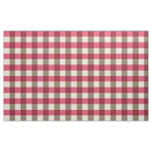 Großer Büffel Karo, Burgunder, Creme und Taupe Stoff (Yard (91,4 cm))