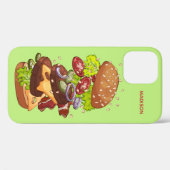 Großer Burger individuelle Name Case-Mate iPhone Hülle (Rückseite (Horizontal))