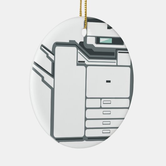 Großer Bürodrucker Keramik Ornament (Rechts)