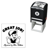 Großer Cartoon fördert die Ermutigung des Lehrers Permastempel (Beispiel)